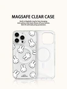Miffy 透明磁吸無線充電手機殼，節日禮物手機殼，防滑防摔防指紋手機殼，適用於 iPhone 17, 17 Air, 17 Pro, 17 Pro Max, 11, 12, 13, 14, 15, 16 Pro, 16 Pro Max, 14 Plus, 15 Plus, 16 Plus, 16 Pro, 16 Pro Max, XR - 無色 - 查看 2