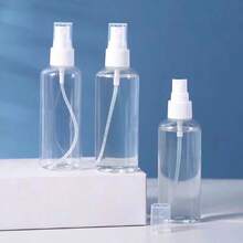 5pcs/4pcs Travel Refillable Transparent Reusable Fine Mist Spray Bottles, Portable Cosmetic Sample Liquid Containers, Plastic Mini Spray Bottles For Disinfection, Travel, Face Makeup, Hydration, Refillable Perfume Bottles, Transparent PET Plastic Mini Sprayers, Portable Travel Makeup Accessories - White - View 2
