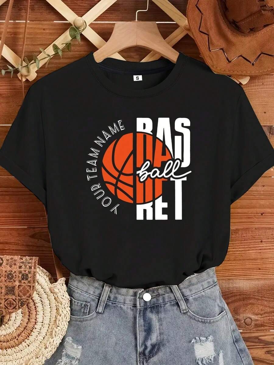 Camiseta del equipo de baloncesto 2026, camiseta personalizada del equipo de baloncesto, ropa para el día del partido, camiseta de regalo para jugadores de baloncesto - Negro - Ver 1