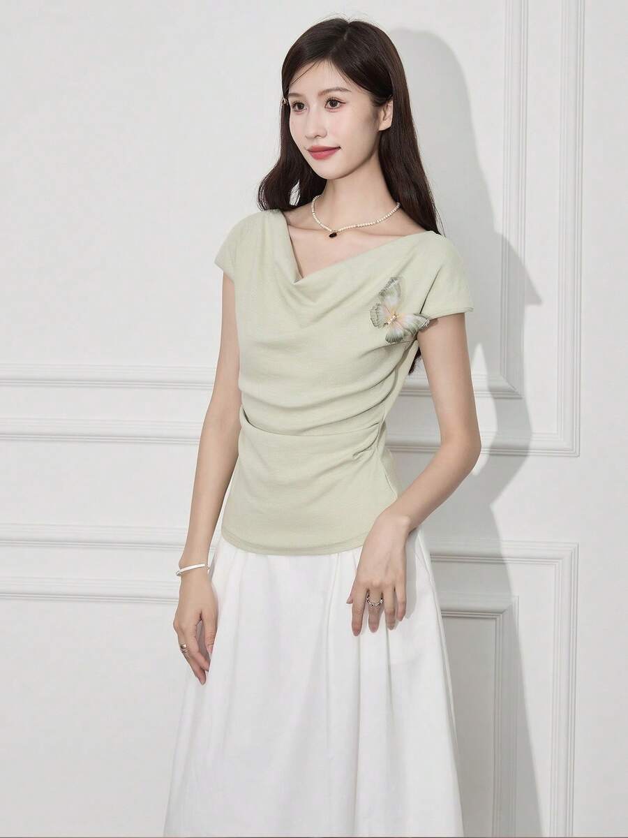 Women Tops - Green - View 1