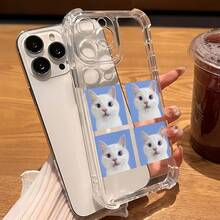 Phone Case - Soft Transparent Back Cover With Cat Design, Compatible With 17, 16E, 16, 15, 14, 13, 12, 11, Pro, X, XR, XSMAX, 8 And Plus, With Drop Protection - Clear - View 5