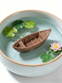 1 buah/5 buah/10 buah Dekorasi Perahu Terapung Kreatif, Cocok Untuk Taman Luar Ruangan, Halaman, Kolam Renang, Danau, Kolam Ikan, Akuarium, Tangki Ikan, Pantai dan Lanskap Bonsai, Dekorasi Kantor Rumah, Sempurna Untuk Dekorasi Liburan Musim Semi dan Musim Panas - A - View 5