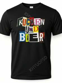 Men's Summer T-Shirt, New 2026 Collection, Bhse Uncle Album Model | Relaxed Fit Short-Sleeved T-Shirt With Logo And Song Title Print, Breathable Casual Music Merchandise Style T-Shirt, Machine Washable, For All Seasons. Loose And Comfortable For Summer. - White - View 7