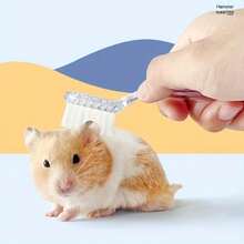 1 chiếc bàn chải massage mini - Thích hợp cho chuột hamster và các động vật nhỏ khác, bàn chải mềm, bàn chải massage trong suốt cho chuột hamster, bàn chải vệ sinh thú cưng nhỏ trong suốt - Nhiều màu - Xem 5