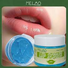 MELAO 50g/1.76oz Bálsamo labial exfoliante y humectante, elimina la sequedad y el descascarillado, nutre y suaviza los labios, contiene extractos vegetales naturales - fresco - Ver 1