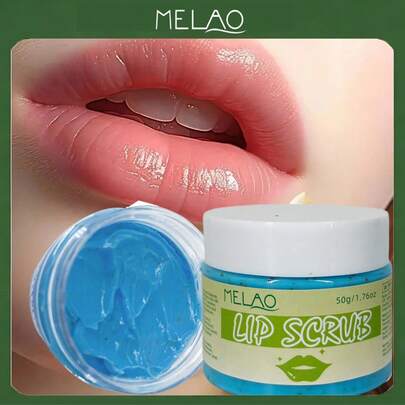  MELAO 50g/1.76oz Exfoliating & Moisturizing Lip Balm, Removes Dryness & Peeling, Nourishes & Softens Lips, Contains Natural Plant Extracts