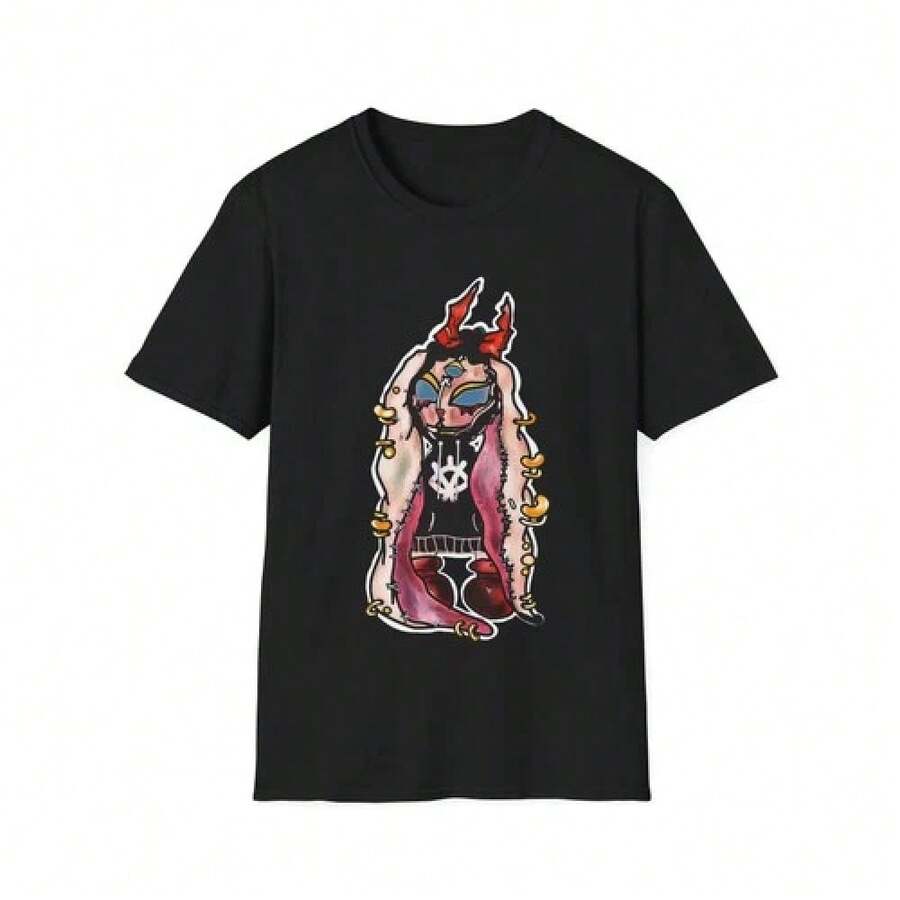Unisex T-shirt Streetwear Bunny Unisex T-shirt, T-shirt med originaldesign, Grafisk, Söta kanin-T-shirts för män, herr-T-shirts, herrkläder, herrset, herr-T-shirt, herrartiklar, vardagsklänningar för kvinnor, damset, eleganta blusar, dam-T-shirts, damklänning - Svart - Visa 1