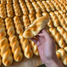 Twisted Bread Squishy Toy, Soft Stretchable PU Slow Rebound Stress Relief Squeeze Toy - 彩色 - 查看 1