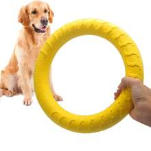 XL Large Indestructible Dog Toys, Dog Chew Toys For Aggressive Chewers,Flying Discs For Medium/Large Breeds. Floating Dog Ring Toys For Throwing, Catching, Grabbing. (12 Inch) - XL 大號 黃色 - 查看 7