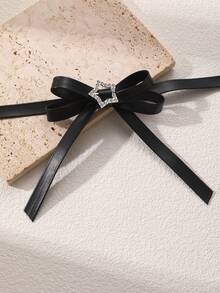 NAIZHU 1 chiếc vòng cổ choker kiểu Gothic hình bướm và trái tim bằng chất liệu PU, thích hợp để đeo hàng ngày, hẹn hò, dự tiệc. - màu đen - Xem 5