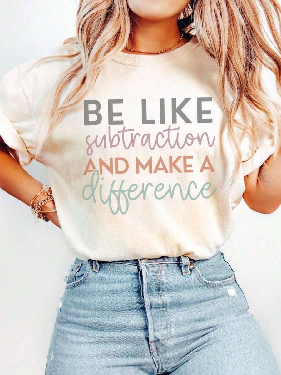 Women's 100% Cotton T-Shirts 2026 Math Teacher T-Shirt, New Math Teacher Gift, Funny Math Teacher T-Shirt, Math Teacher Recognition, Stylish Casual Tees For Future Math Teachers, 100% Cotton Workout Wear, Breathable And Comfortable Hen Party - White - View 1