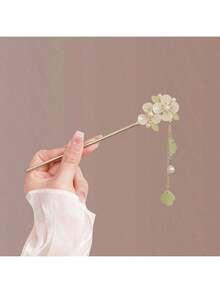 Chinese Style Cute Ancient Style Tassel Hair Stick For Women, High-End Hanfu Hair Ornament, Gift Hair Pin – High-End Design, Minimalist And Unique, Alloy Material, Easy To Use, Beautiful Gift - Hairpin - View 15