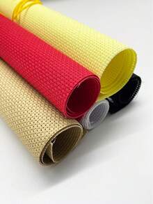 30x45cm Pre-Cut 11ct Cross Stitch Cloth, Suitable For Beginners And Crafters, 5 Classic Colors: Black, White, Red, Yellow, Brown, Meets Most Creation Needs - 30*45cm Medium-grid Fabric - View 5
