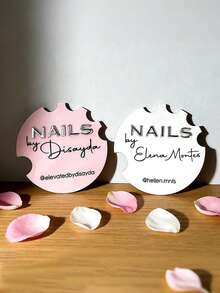 3D Acrylic Nail Display Stand, 4-Inch Design | Personalized Colorful Splatter Effect, Perfect For Nail Salons Or Social Media Props | Creative Nail Art Tool And Blogger Essential | Nail Photography Sign | Multiple Styles Available - Multicolor - View 3