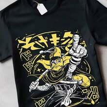 Camiseta Vintage de Anime, Camisetas de Manga, Camiseta Unisex de Anime Love, Estilo Japonés, Ropa Casual, Moda Anime, Camiseta con Estampado Gráfico, Estampado de Manga, Material Transpirable, Ajuste Cómodo, Camiseta Estampada, Para Fanáticos del Anime, Unisex - Negro - Ver 7