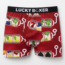 Calzoncillos para Hombre Modelo Lucky Boxer en Color Rojo – Ropa interior masculina diseñada para ofrecer comodidad en el uso diario con un ajuste suave y adaptable al cuerpo. Fabricados con materiales ligeros y transpirables, proporcionan una sensación agradable durante todo el día. Su diseño elástico favorece la libertad de movimiento, siendo ideales para el día a día, descanso o actividades ligeras, combinando funcionalidad, confort y un estilo moderno en una prenda básica del vestuario masculino. - Multicolor - Ver 2