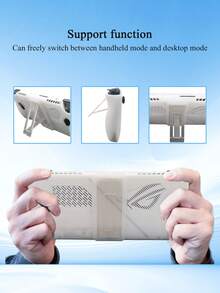 1pc ROG Ally Game Protective Case, Stand Function Design, Anti-Fall, Anti-Dust, Anti-Scratch, Anti-Slip, Anti-Sweat, Silicone Material Gaming Accessory, Slip-Resistant Design On Front And Back Of Handle To Enhance Gaming Experience - View 3