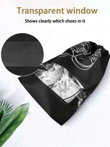 1/5/10pcs Non-Woven Drawstring Shoe Bags, Waterproof Portable Travel Shoe Storage Bags, Multifunctional Organizer Bags For Home, Travel, Cruise, Dorm, Essential Accessories - Multicolor - View 6