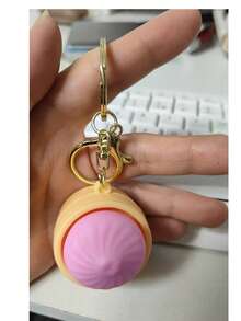 1pc Steamed Bun Shaped Keychain, Cute Personalized Small Gift, Suitable As Stress Relief Squeeze Toy, Birthday Gift, Party Favor - one-size - View 18