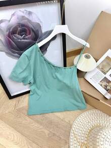 Women Tops - Mint Green - View 3