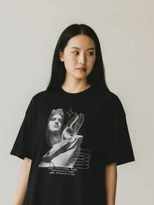 Women T-Shirts - Black - View 6