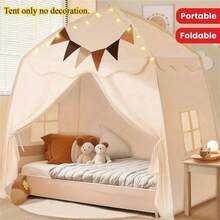 Extra Large Kids Play Tent For Boys Girls, Princess Castle Playhouse Indoor Outdoor Children's Toy House For Toddlers, Portable Foldable Dome Tent, No Toys Included - Multicolor - View 4