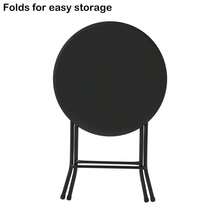 Special Offer For Festivals 24 Inch Round Folding Bisro Able, Black - màu đen - Xem 4
