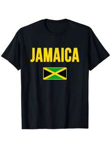 Jamaican Flag Jamaica T-Shirt - Black - View 12