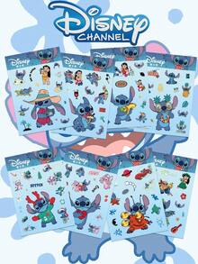 Disney | 8 張夏季可愛 Lilo & Stitch 卡通度假貼紙，美學夏威夷度假貼紙，適用於滑板、衝浪板、冰箱、剪貼簿、日記本、水瓶、筆電、行李箱、手機、汽車、摩托車，生日禮物、學校、聖誕派對 - 1 Set - 查看 4