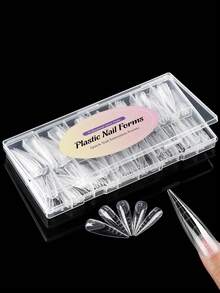 150 piezas/Caja Membrana de extensión de uñas con forma de almendra - transparente - Ver 2
