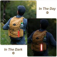 13 Colors Reflective Glow Pendant Keychain, Luminous Elongated Backpack Decor, Keychain, Night Warning Sign. Night Running Warning Sign Suitable For Night Travel, Luggage Tag, Car Charm, Waist Hanging Decor, Various Bag Hanging Identifier - Multicolor - View 3