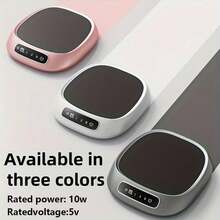 SOKANY Smart Constant-Temperature Coaster With USB Power, Intelligent Timer, 3 Temperature Settings, Fast Heating, Glass-Ceramic Plate, Auto Shut-Off Protection, Compact And Portable. Perfect For Warming Milk, Coffee, Or Warm Water At Home/Office/Travel - Multicolor - View 1