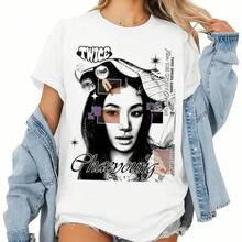 1 camiseta  de Chaeyoung de Twice, camiseta de Twice TEN: The Story Goes On, camiseta de Twice This Is For World Tour en los EE.UU. UU. 2026, Suéter Four Twice TeeRopa De Mujer / Ropa De Mujer De Uso Diario / Blusas, Camisas Y Camisetas De Mujer / Camisetas De Mujer Ropa Deportiva Basicos Mujer Short Playeras Para Hombre - Blanco - Ver 1