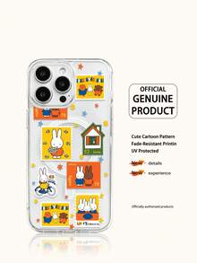 Miffy 透明磁吸無線充電手機殼 節日禮物手機殼 防滑防摔防指紋手機殼 適用於 iPhone17 17Air 17pro 17promax11 12 13 14 15 16pro 16promax 14Plus 15Plus 16Plus 16pro 16promox XR - 無色 - 查看 1