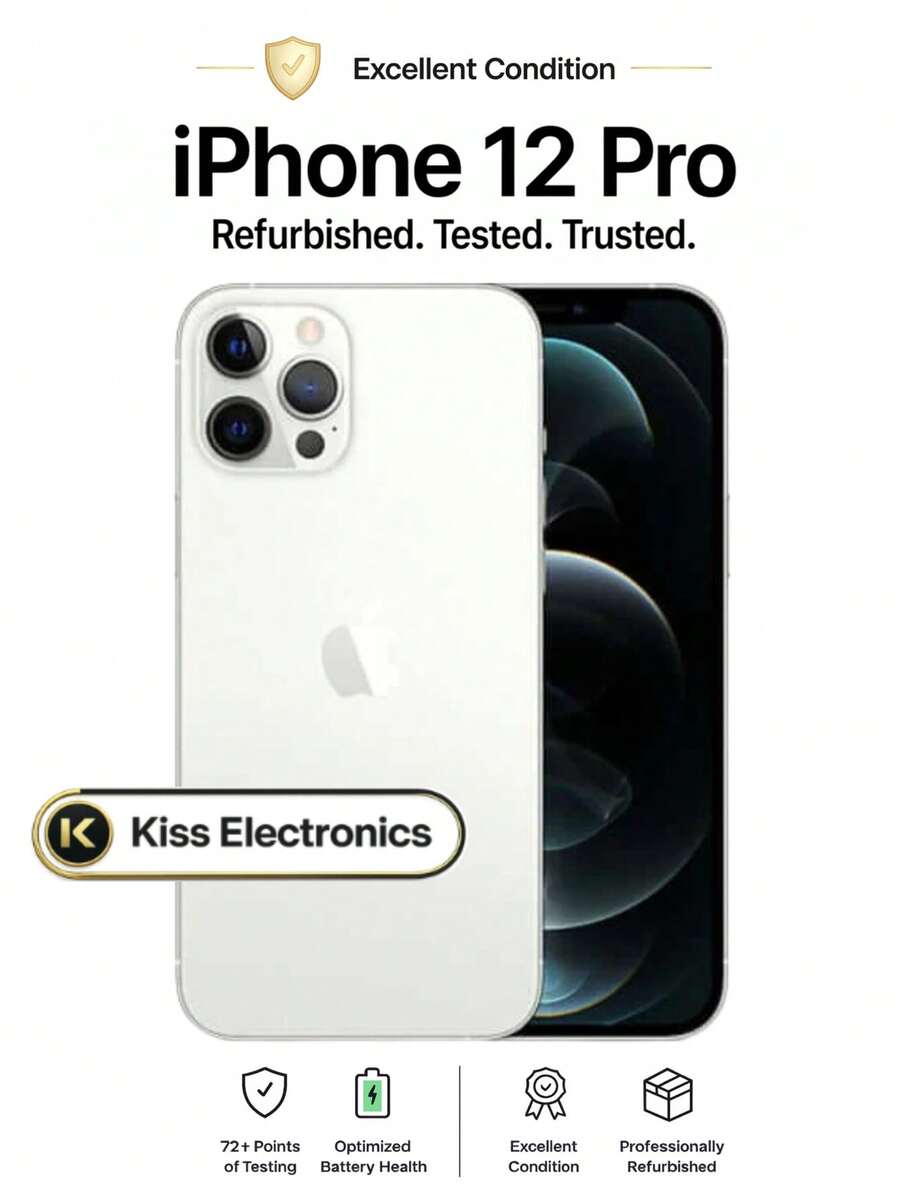 Apple IPhone 12 Pro - Fully Unlocked Excellent - Grade A Condition Refurbished - 銀色 - 查看 1