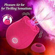 RUIJU Rose Sucking Vibrator For Women - Rechargeable Clitoral Stimulator With 8 Suction Modes, Ergonomic Design, Battery-Powered Adult Toy For Couples, Pleasure & Discreet Use, Vibrator For Women, Intimate Pleasure, Sleek Design, Durable Construction - 多款式 - 查看 5