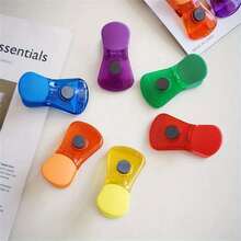 1/6/12 piezas Clips magnéticos para bolsas de patatas fritas, imanes de nevera a prueba de humedad, almacenamiento de alimentos, clips de sellado de aperitivos de cocina. - Multicolor - Ver 7