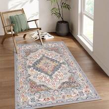 1pc,Washable Persian Style Rug, Suitable For Living Room, Bedroom, Tea Room, Shoe Rack And Other Indoor Decorations, Low Pile Bohemian Style Rug, Machine Washable Non-Slip Rug - 4 - View 11