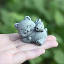 1件，招财猫雕像家居装饰，石灰石树脂材质，寓意招财纳福，年年丰收，小猫/小型装饰套装，趣味家居/飞机桌/庭院/花盆装饰，水苔花盆/鱼缸微景观装饰，花园庭院微雕塑，心理沙盘微雕塑，创意小礼物 - 招財貓 - 查看 15
