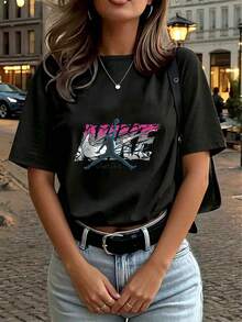 Women T-Shirts - Black - View 4