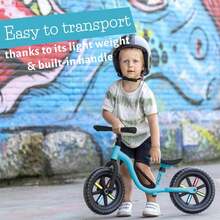 Chillafish Charlie - Entrenador de Bicicleta de Equilibrio Ligero de 12 Pulgadas para niños de 2 a 5 años, con asa de Transporte, reposapiés Integrado, Asiento Ajustable, manubrio y neumáticos sin - Beige - Ver 13