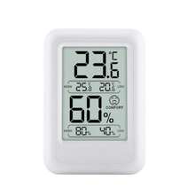 Termómetro multifuncional para interiores, reloj digital con temperatura y humedad para el hogar con pantalla retroiluminada - Ver 12