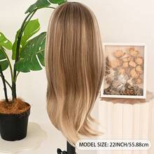 13x4 Layered Brown Wigs Light Brown Lace Front Wigs HD Lace Frontal Wigs Short Curly Lace Front Wig Pre Plucked Glueless Layered Wig Breathable Cap Easy Install Wig Free Part Heat Resistant Fiber Wig For Women Girls Halloween Christmas Party Vacation Daily Used 22 Inch - 挑染金色 - 查看 7