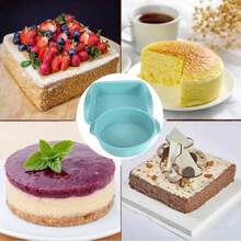 Silicone Cake Baking Mold Set High Temperature Resistant Oven Baking Dish Cake Bread Toast Kitchen Muffin Baking Mold - b - Ver 6
