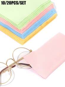 8/30/50/100 miếng khăn lau kính, khăn lau microfiber, khăn lau kính mắt, khăn lau tái sử dụng cho màn hình máy tính và điện thoại, phụ kiện kính mắt dành cho nữ - Nhiều màu - Xem 12