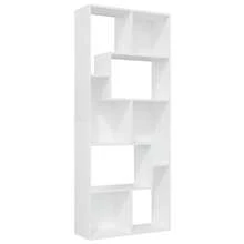 Librería vidaXL blanca de 67x24x161 cm, contrachapado. - Blanco - Ver 2