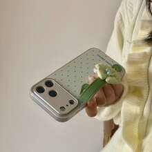 Novelty Cases - Polka Dot Green Wristband - View 1