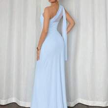 Women's Elegant Romantic Fashion Commuter Sexy Elegant Style Asymmetrical Neck Bodycon Maxi Dress, Suitable For Party, Beach Vacation, Back To School, Romantic Date, Wedding Season, Birthday, Easter, Spring/Summer Dress,Prom Dress,Fall Wedding Guest Dress,Wedding Guest Dress Women - Rosa - Ver 6