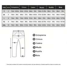 Pantalones vaqueros de cónica,Jeans casuales de mujer con botones delanteros y múltiples bolsillos - 2029 - Ver 7