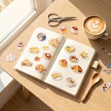 20pcs PET Diary Collage Sticker Hand Account Sticker DIY Collage Supplies Creative Decor Scrapbooking Material Aesthetics Stickers - Stickers - View 5
